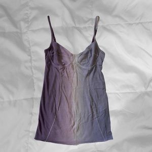 Aritzia Bustier style tank top purple gradient / ombré